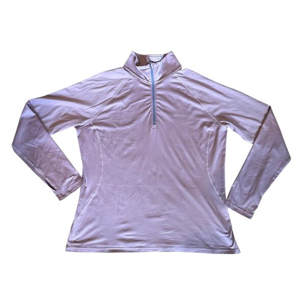 Columbia Women’s Omni-Wick ¼-Zip Pullover – Light Lavender Pink, XL OutdoorCore - Picture 1 of 5